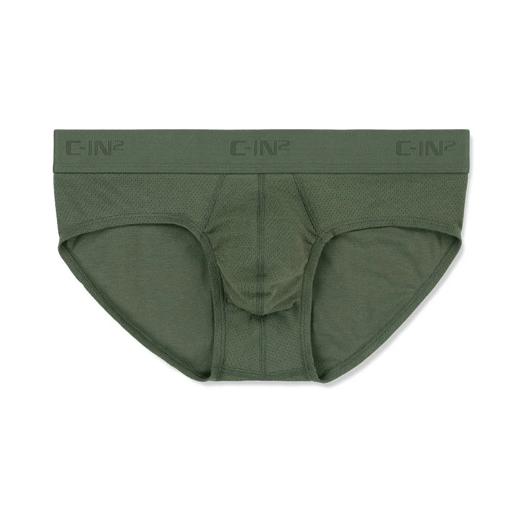 Active Low Rise Brief Olan Olive - Image 4
