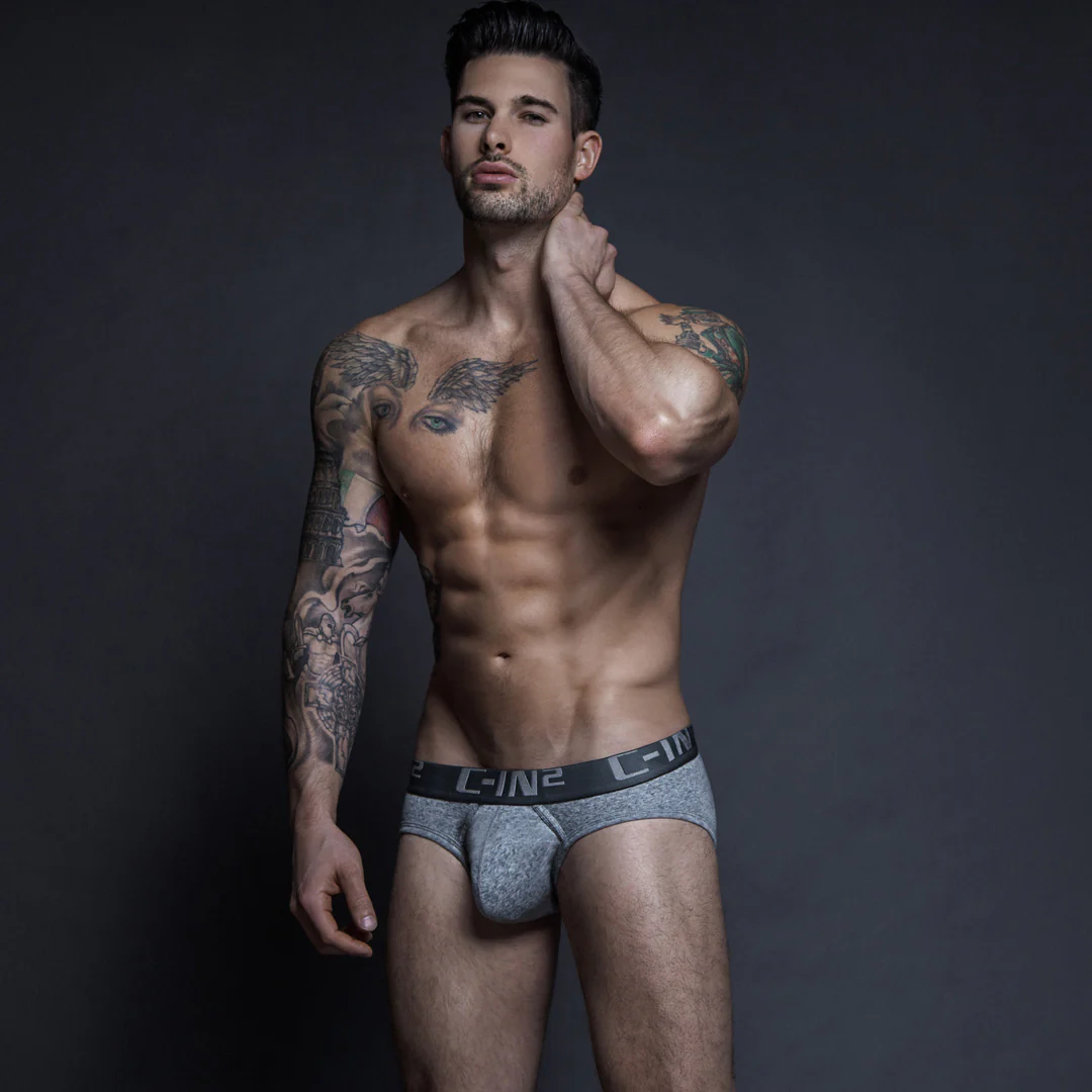 Core Low Rise Brief Grey Heather - Image 6