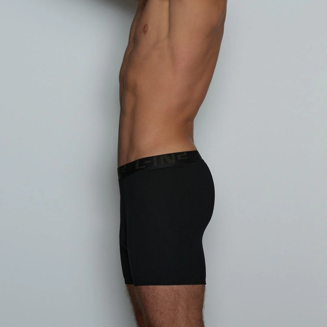 Core Mid Rise Boxer Brief Black - Image 4