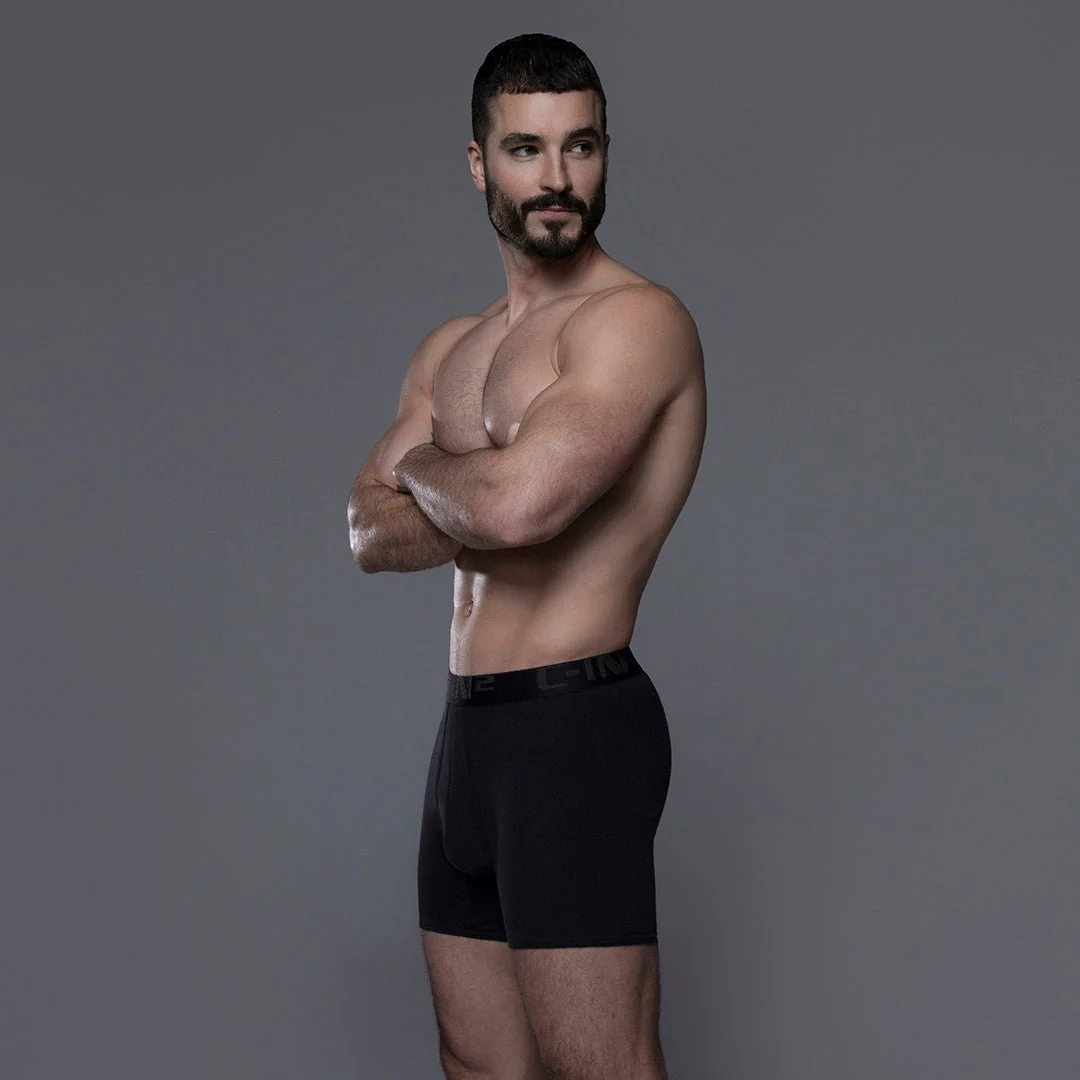 Core Mid Rise Boxer Brief Black - Image 6