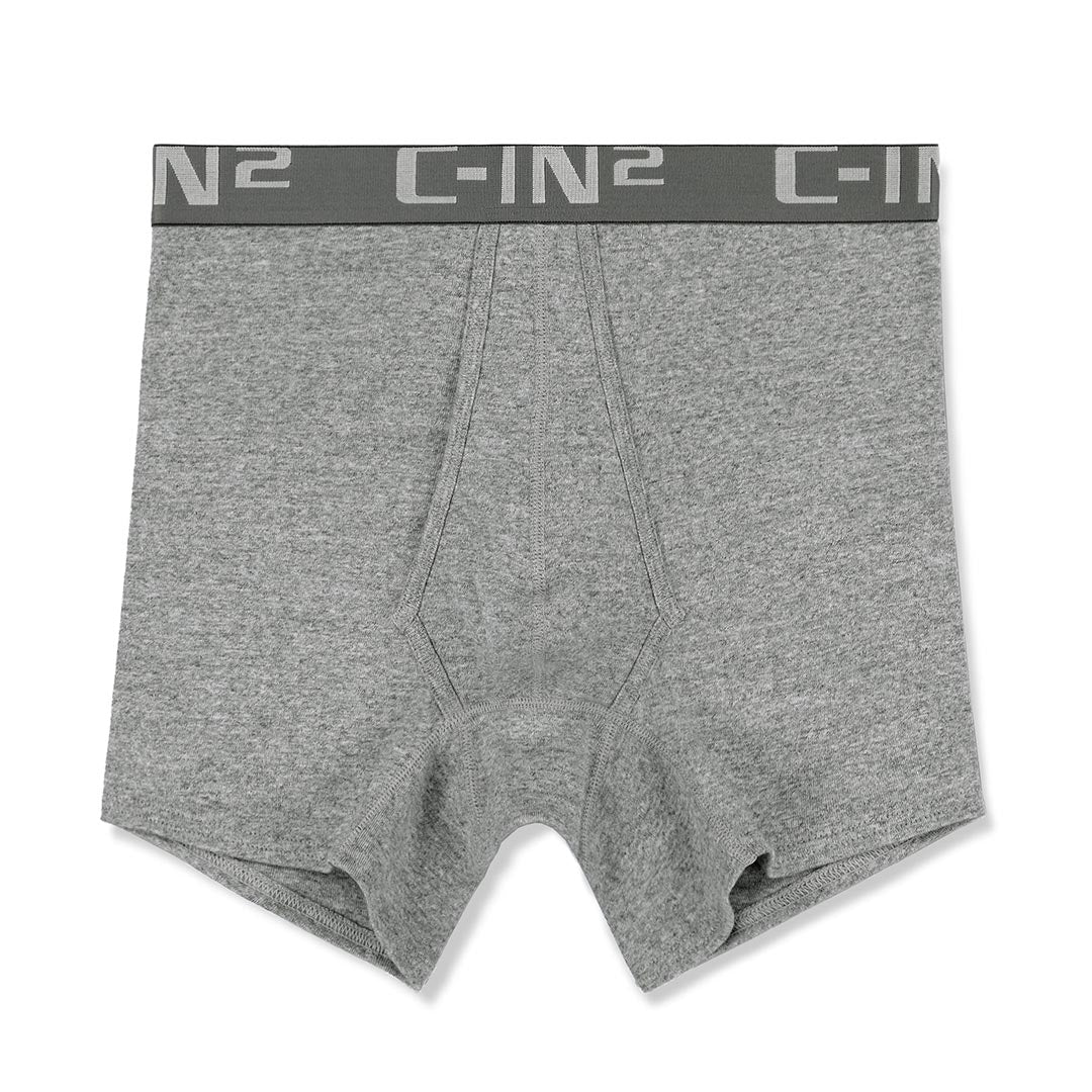 Core Mid Rise Boxer Brief Grey Heather - Image 4