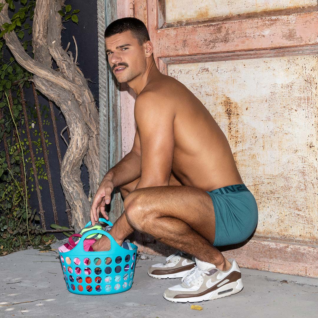 Core Mid Rise Boxer Brief Lagoon Blue - Image 7