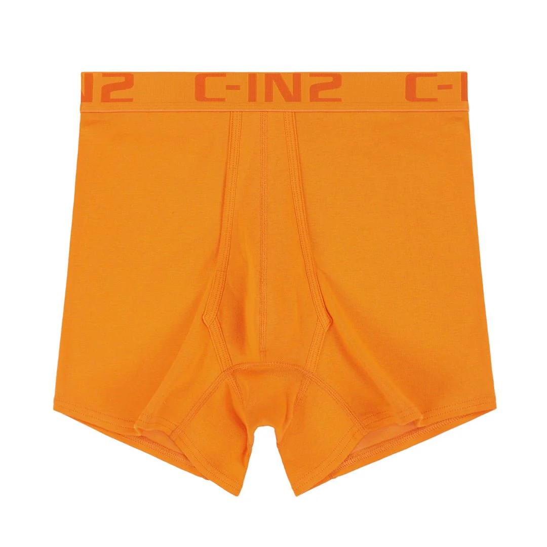 Core Mid Rise Boxer Brief Turmeric Orange - Image 4