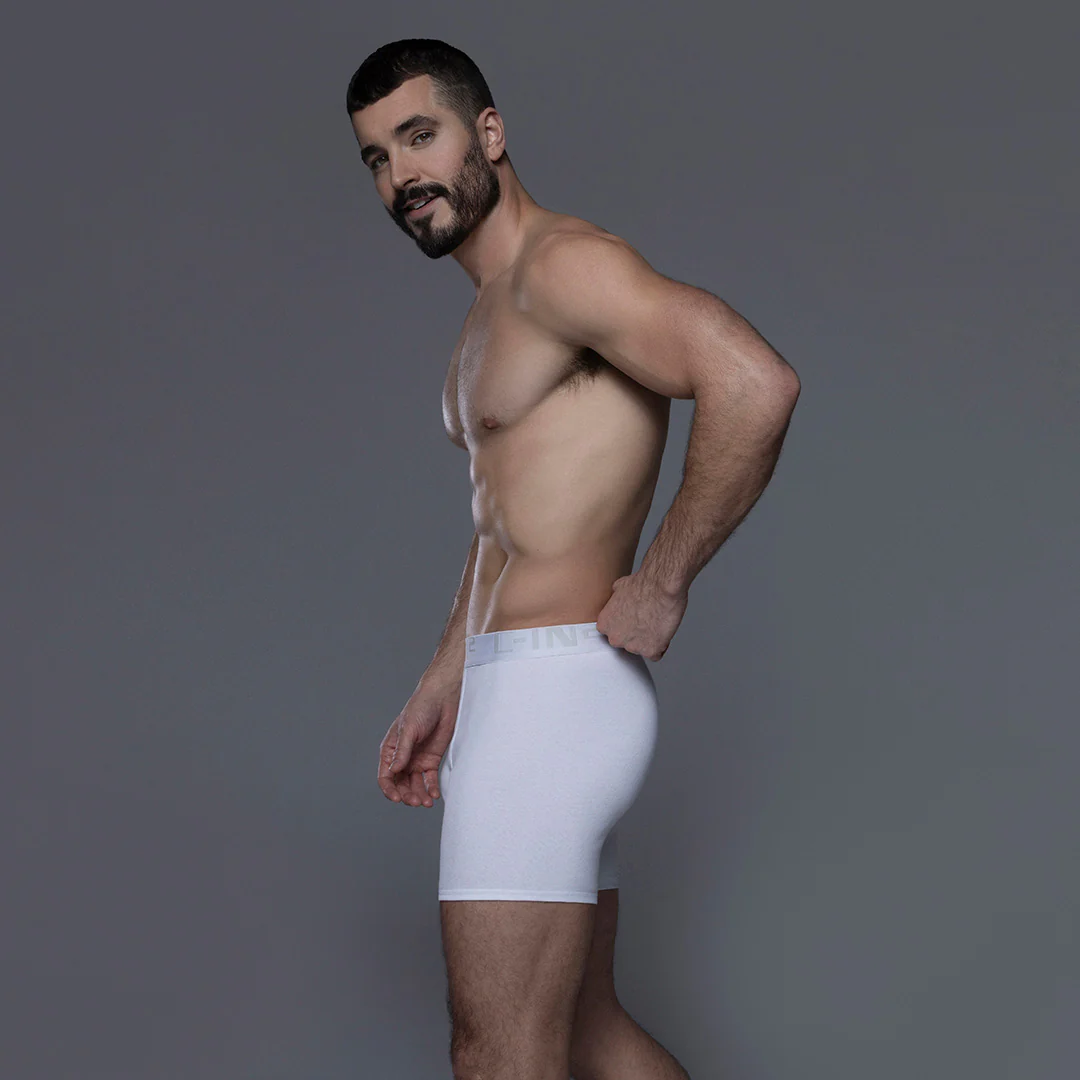 Core Mid Rise Boxer Brief White - Image 6