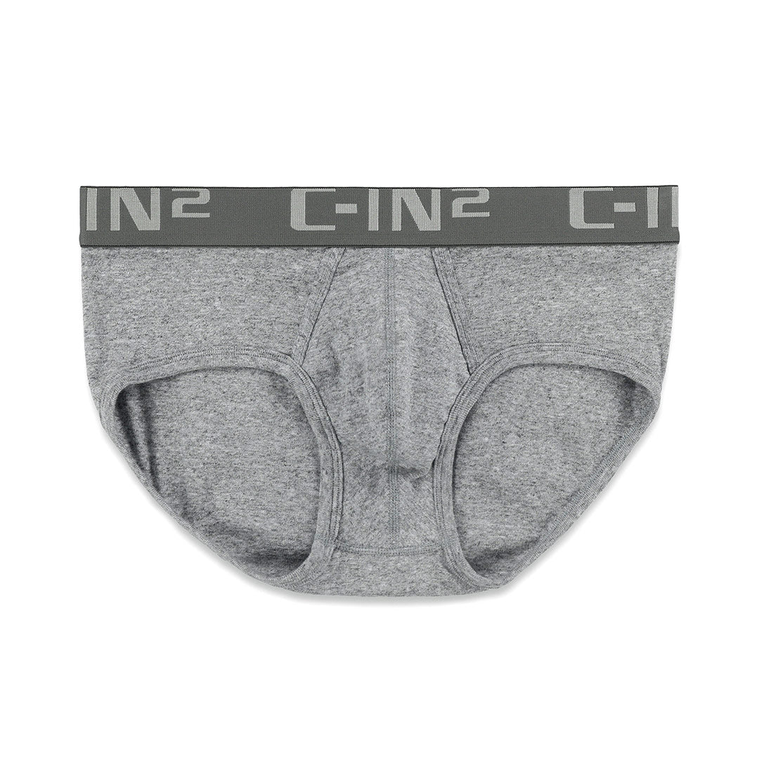 Core Mid Rise Brief Grey Heather - Image 5