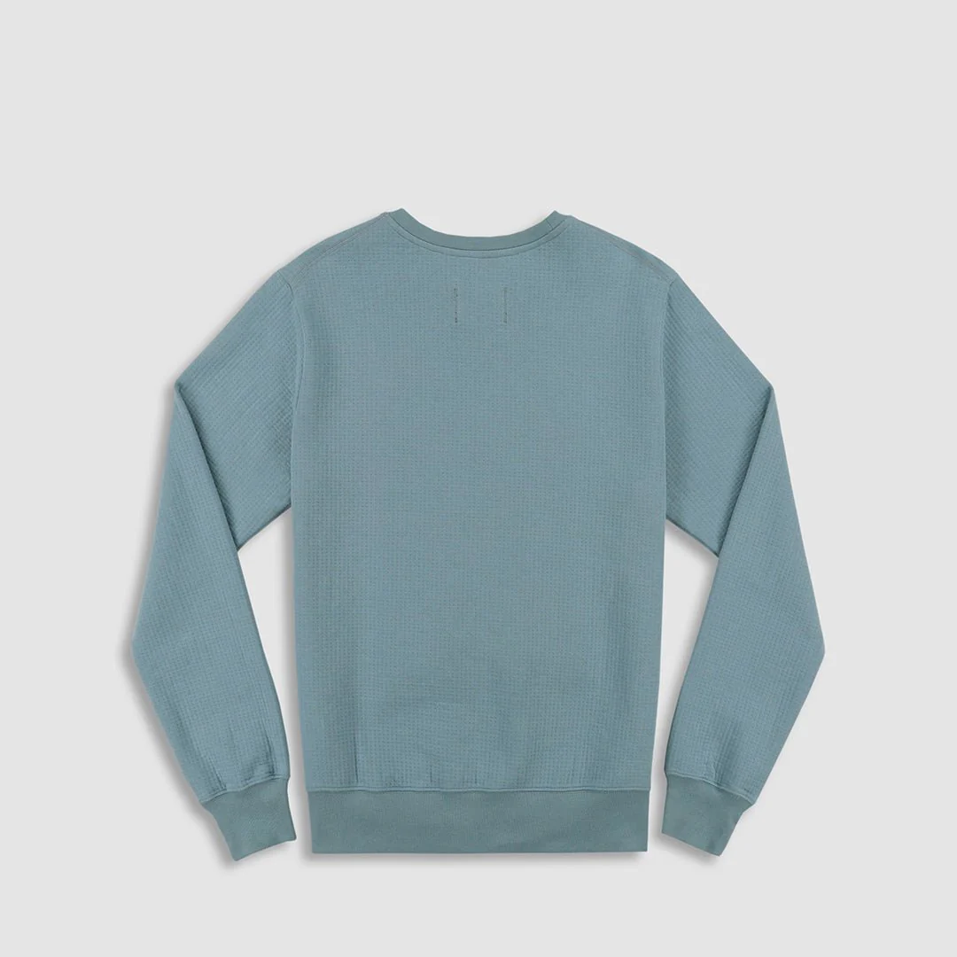 RO3 Dual Layer Crew Neck Sweatshirt Dusty Blue - Image 5