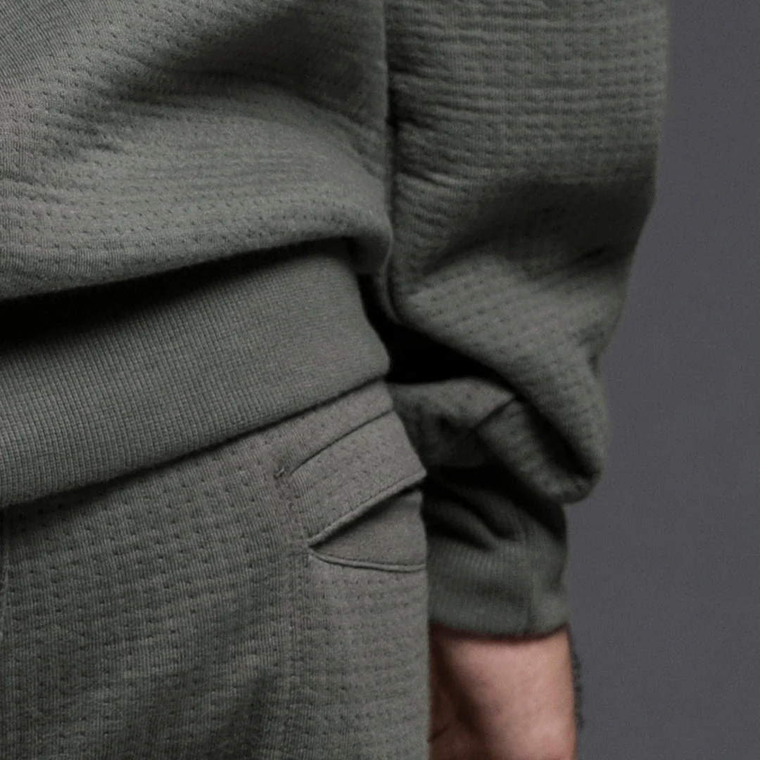 RO3 Dual Layer Crew Neck Sweatshirt Gunmetal - Image 3