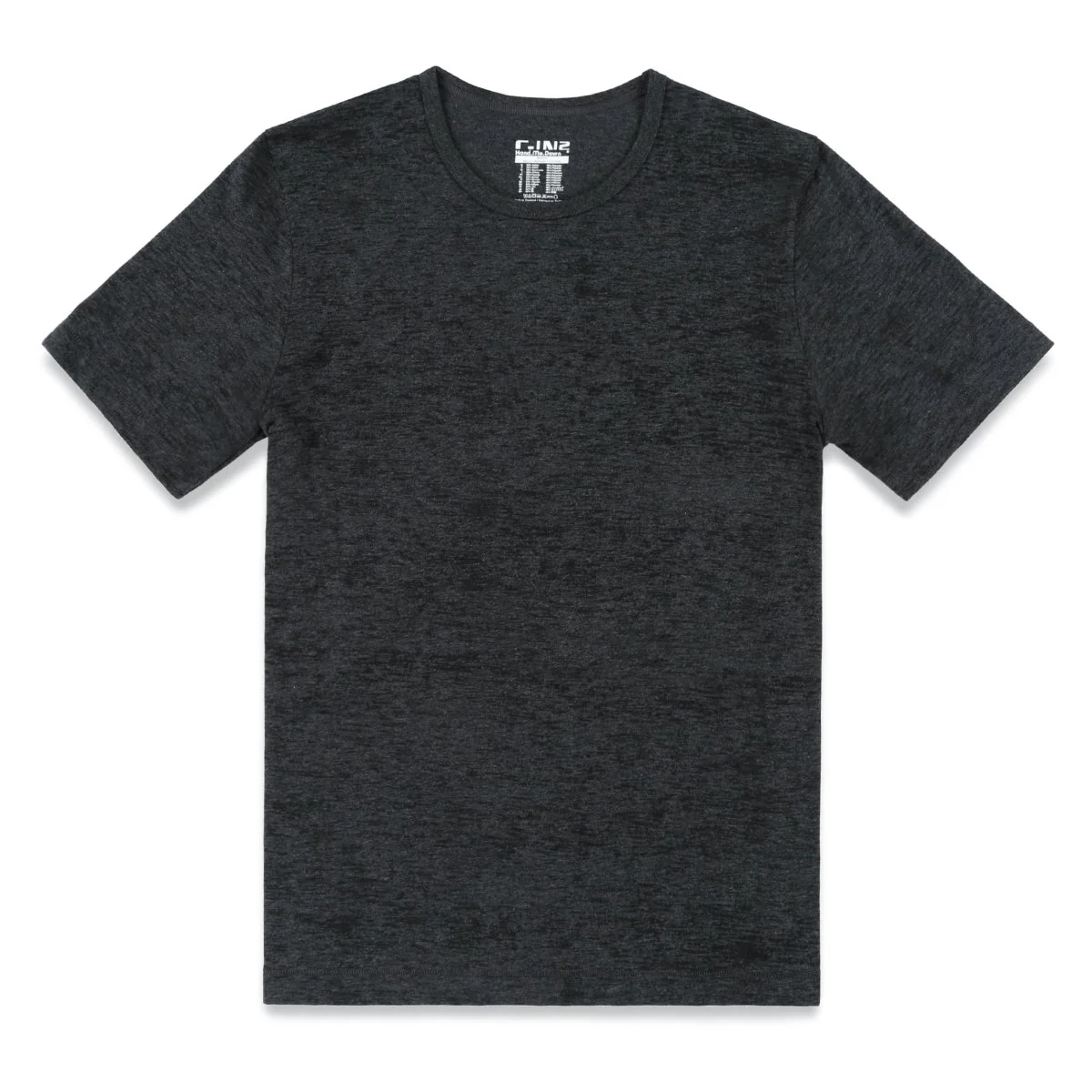 Hand Me Down Crew Neck T-Shirt Coal Heather - Image 4