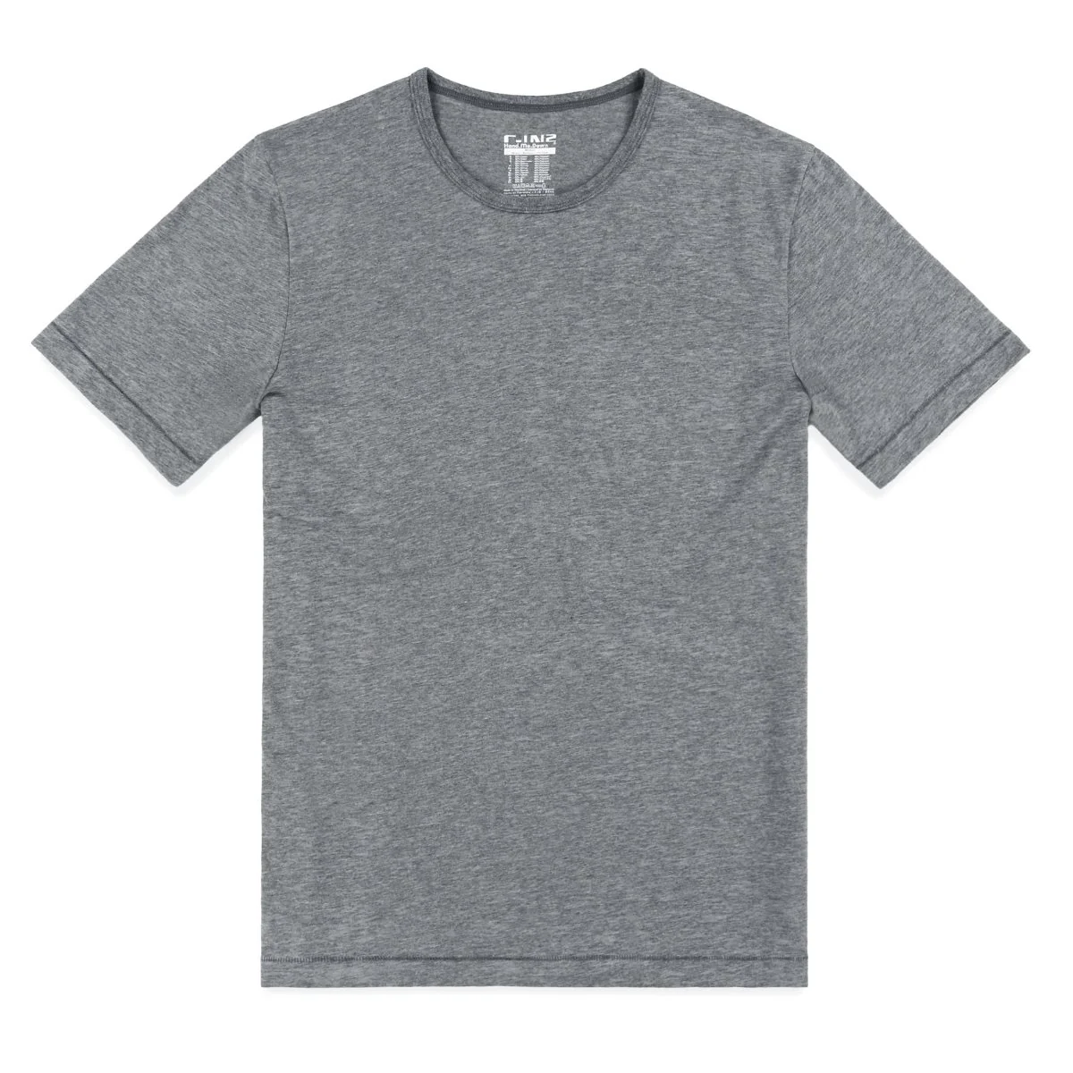 Hand Me Down Crew Neck T-Shirt Smoke Heather - Image 4