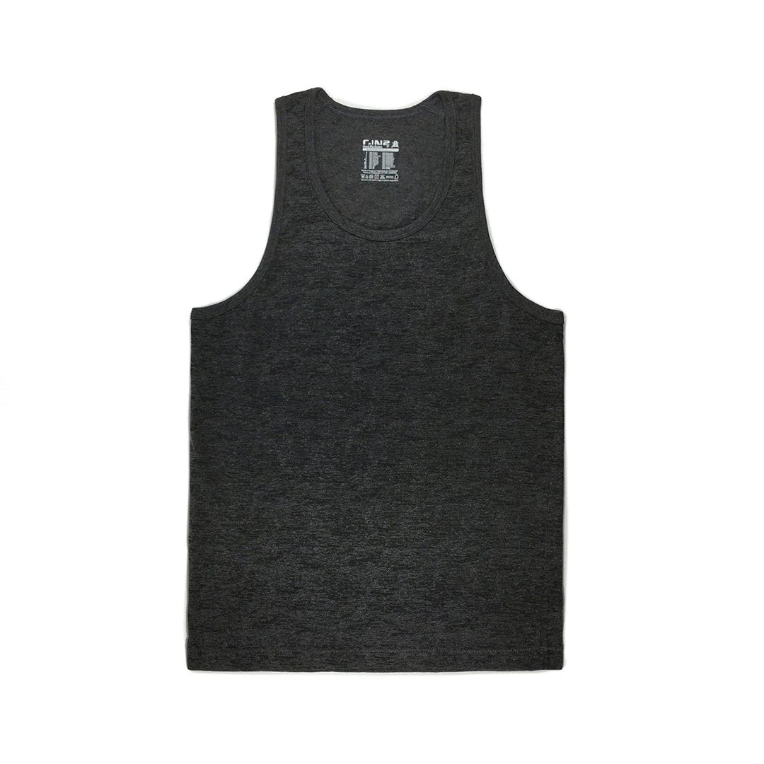Hand Me Down Relaxed Tank Coal Heather - Image 4