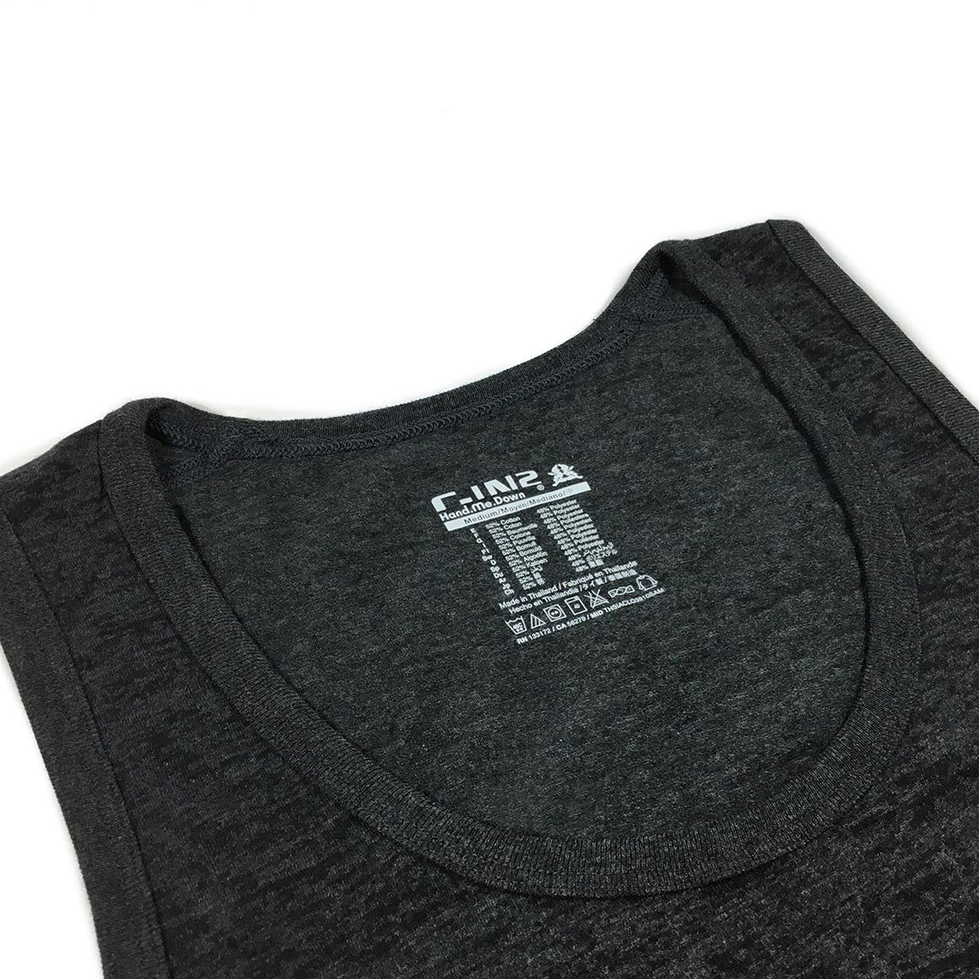 Hand Me Down Relaxed Tank Coal Heather - Image 6