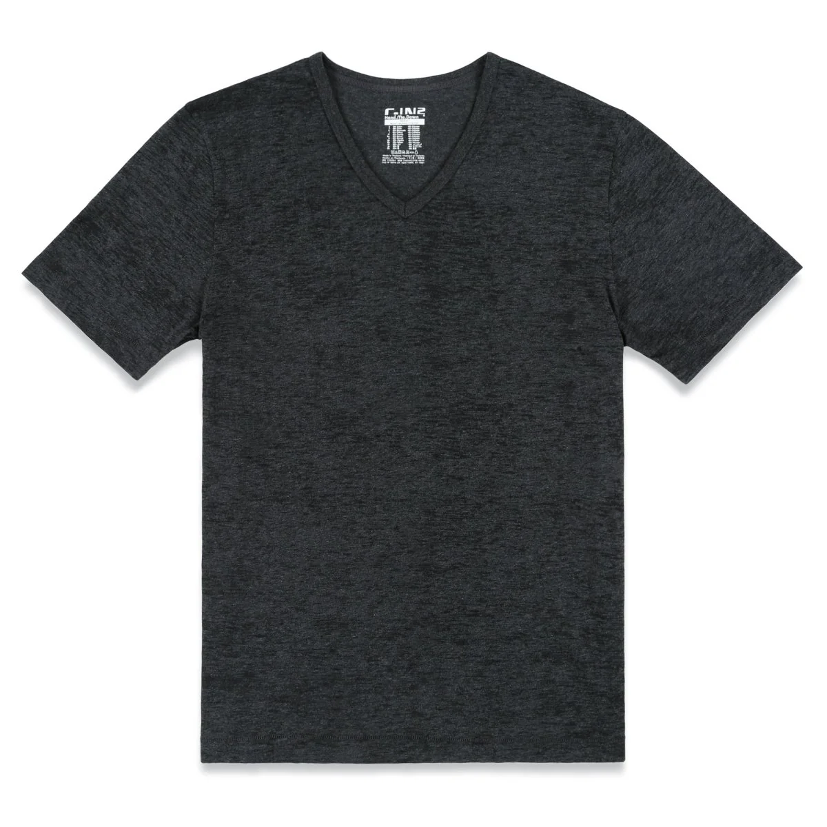 Hand Me Down V-Neck T-Shirt Coal Heather - Image 4