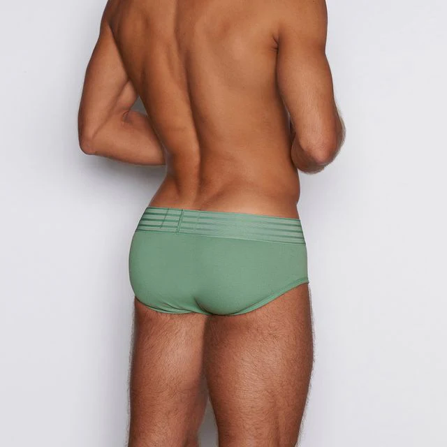 Hard//Core Fly Front Brief Gibson Green - Image 2