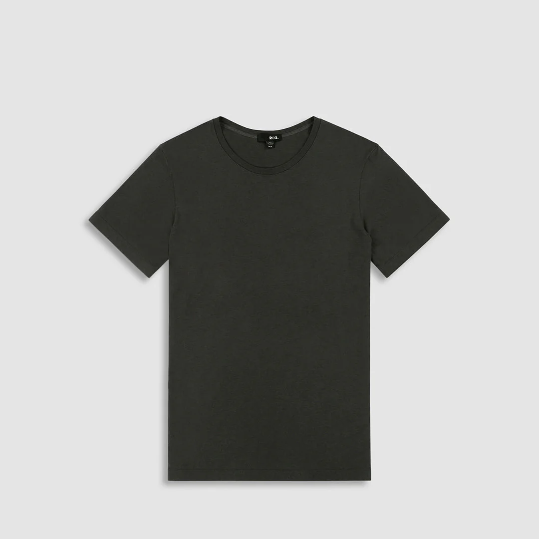 RO3 Jersey Crew Neck T-Shirt Beluga Grey - Image 3