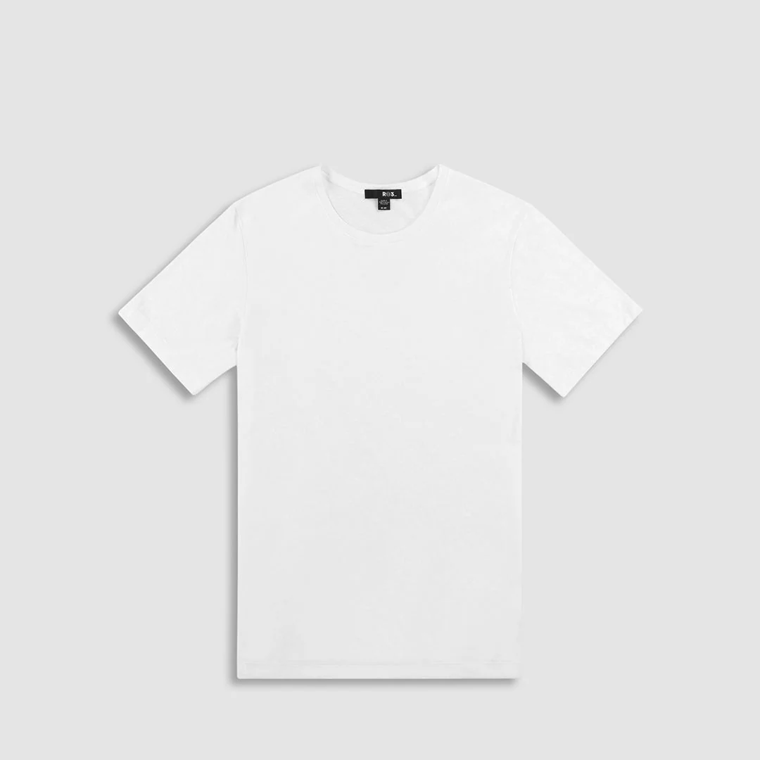 RO3 Jersey Crew Neck T-Shirt White - Image 4