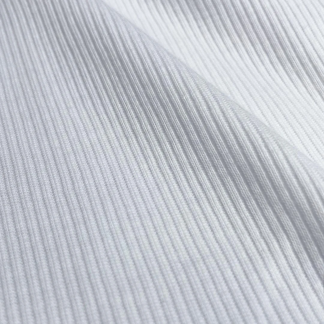 Layers Classic Ribbed Fitted Tank White - Image 5