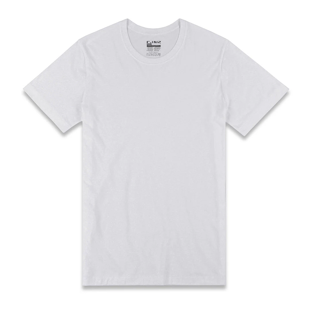 Layers Slim Crew Neck T-Shirt White - Image 4
