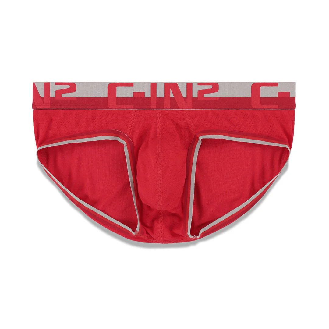 Grip Mesh Low Rise Brief Randall Red - Image 4