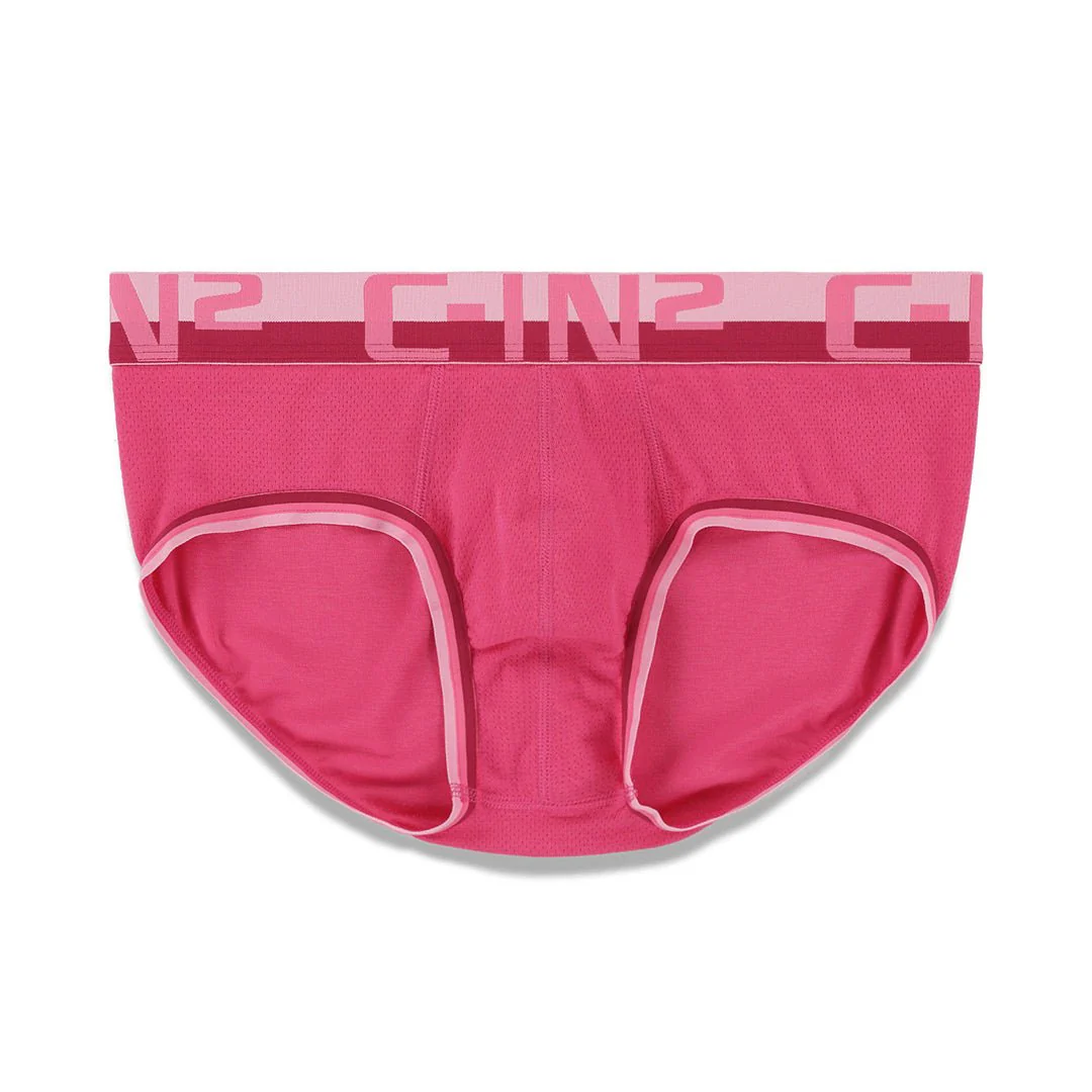 Grip Mesh Mid Rise Brief Pacey Pink - Image 4