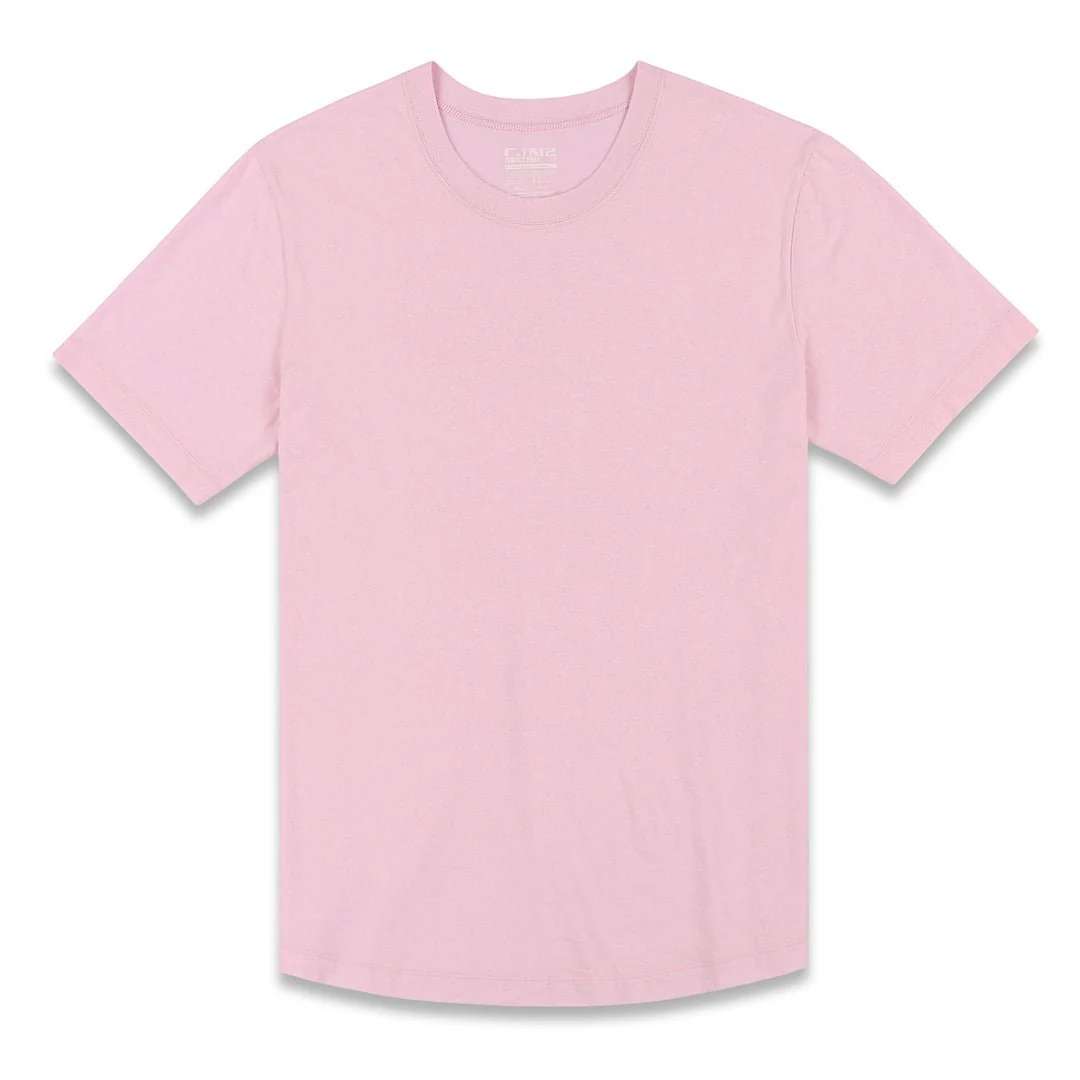Perfect Pima Relaxed Crew Neck T-Shirt Pino Pink - Image 4