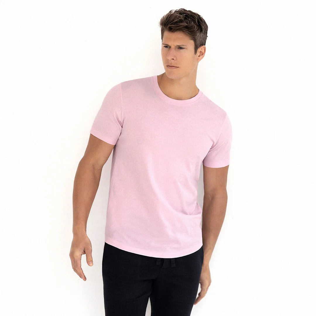 Perfect Pima Relaxed Crew Neck T-Shirt Pino Pink - Image 5