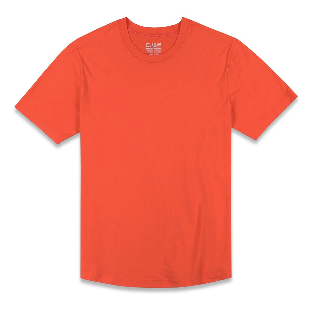 Perfect Pima Relaxed Crew Neck T-Shirt Rylee Red - Image 4