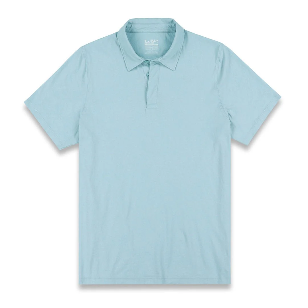 Perfect Pima Relaxed Polo Blythe Blue - Image 4