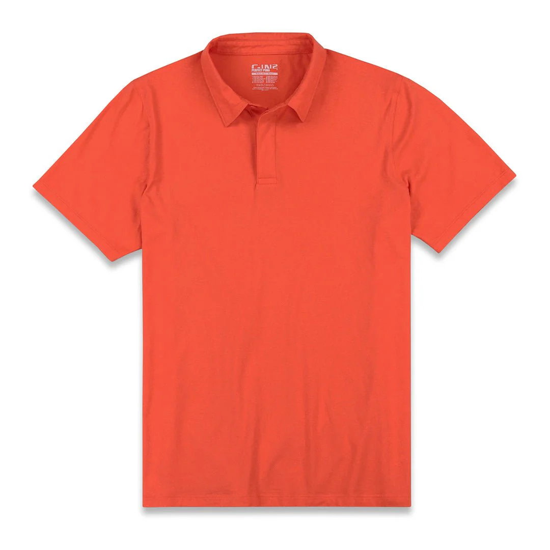Perfect Pima Relaxed Polo Rylee Red - Image 3