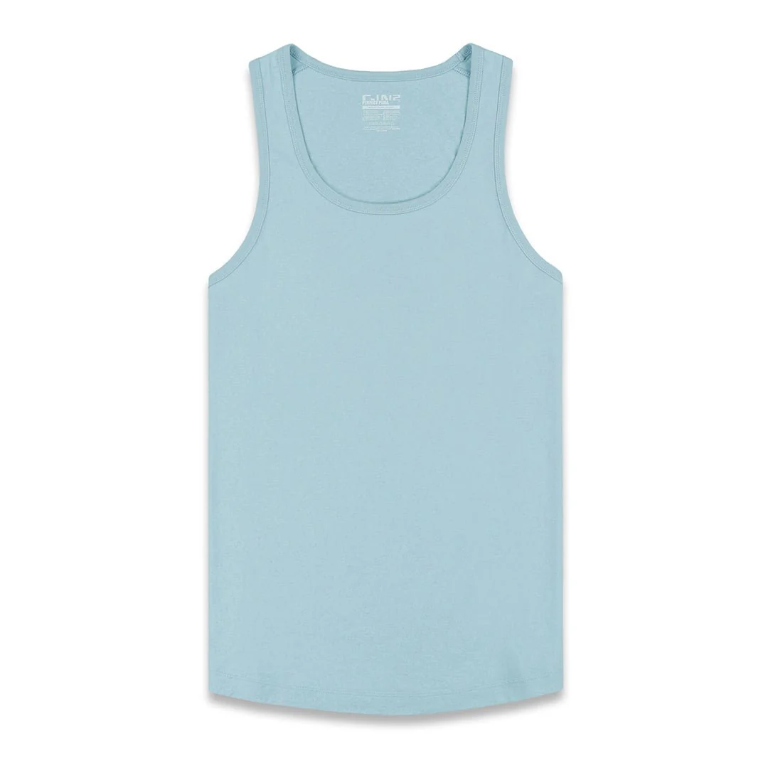 Perfect Pima Relaxed Tank Blythe Blue - Image 3