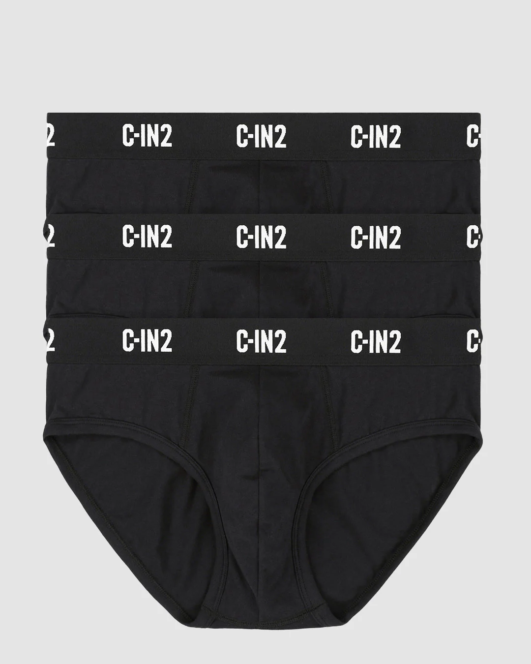 Premium Stretch 3-Pack Mid Rise Brief Black - Image 5