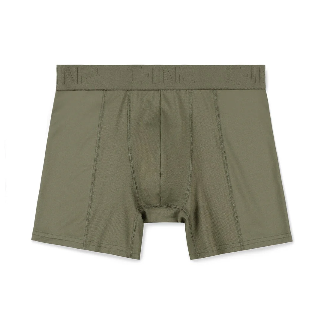Pro Boxer Brief 5" Inseam Mushroom Taupe - Image 4