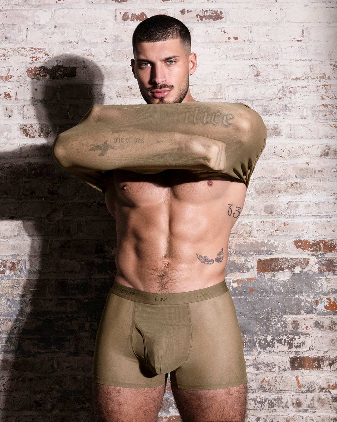 Sheer Boxer Brief Dark Nude - Image 7