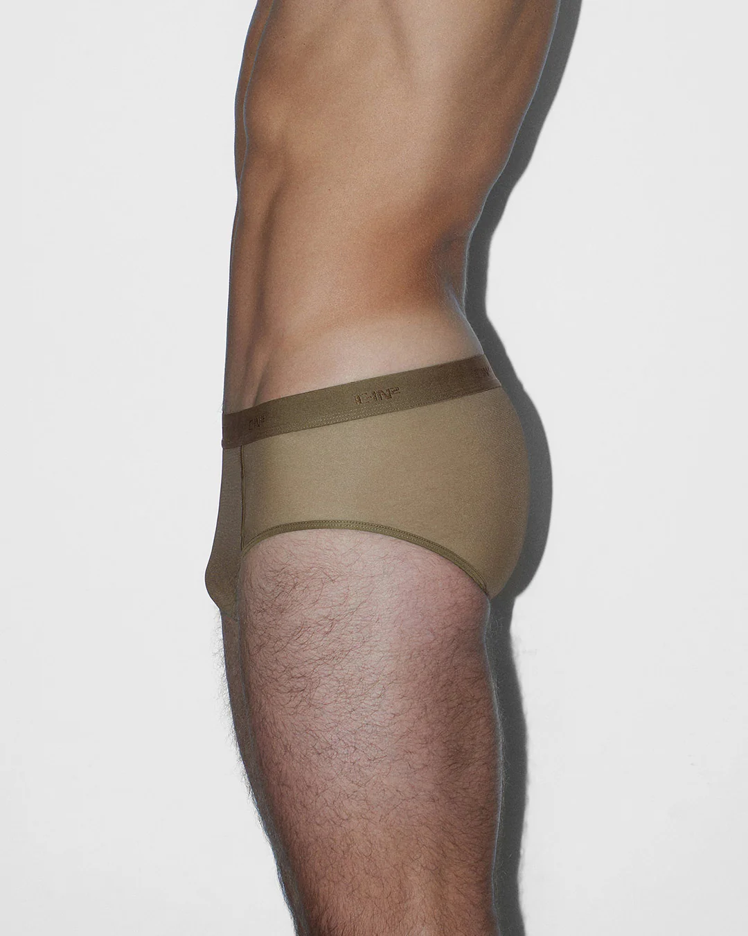 Sheer Fly Front Brief Dark Nude - Image 4