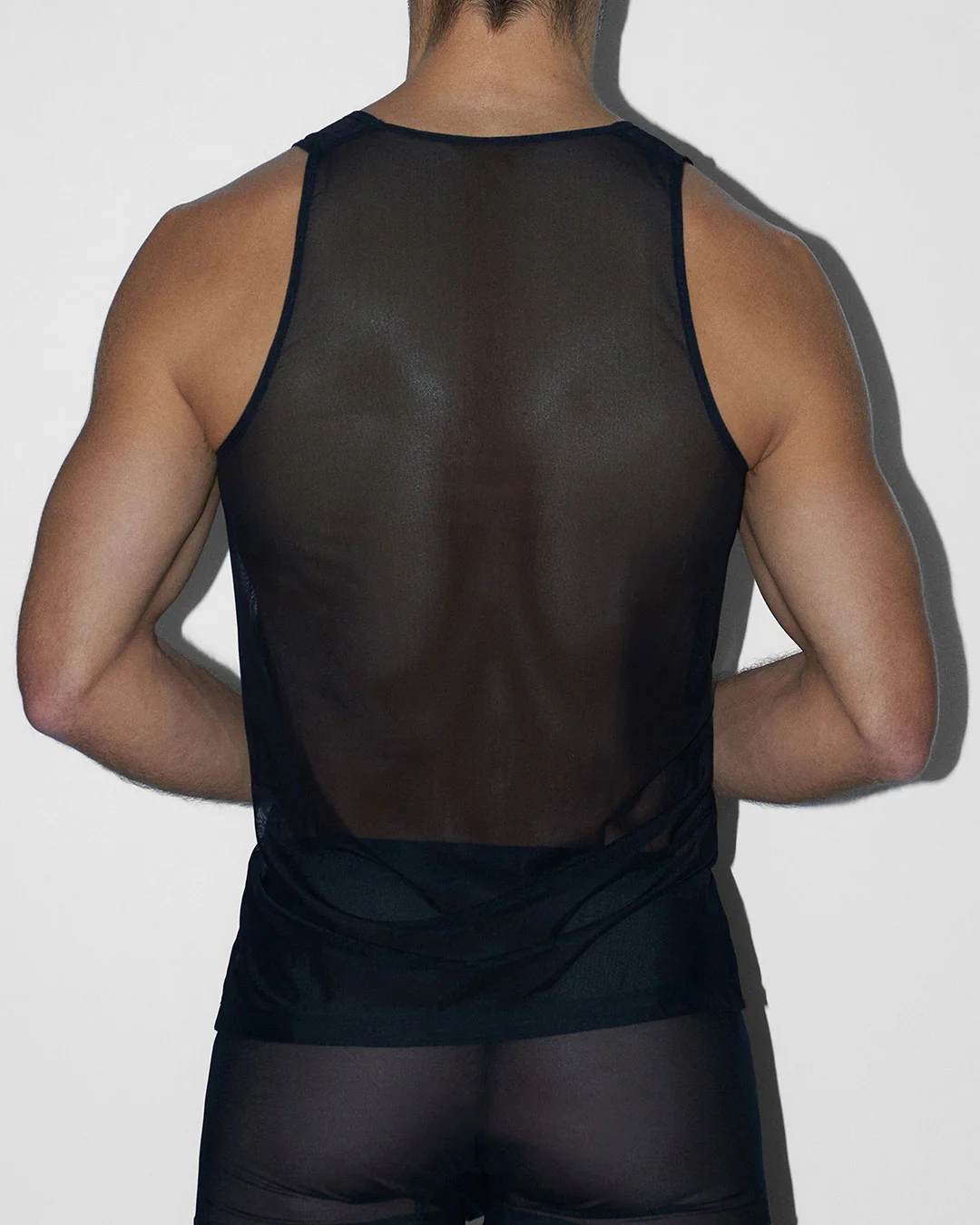 Sheer Relaxed Tank Black - Image 3