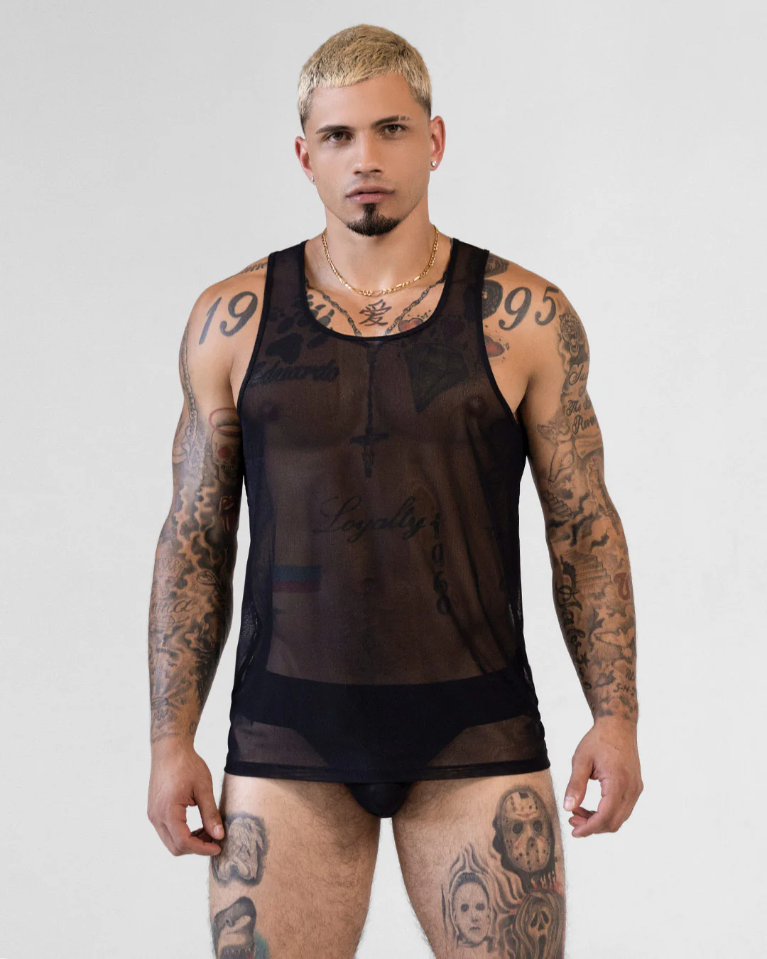 Sheer Relaxed Tank Black - Image 4