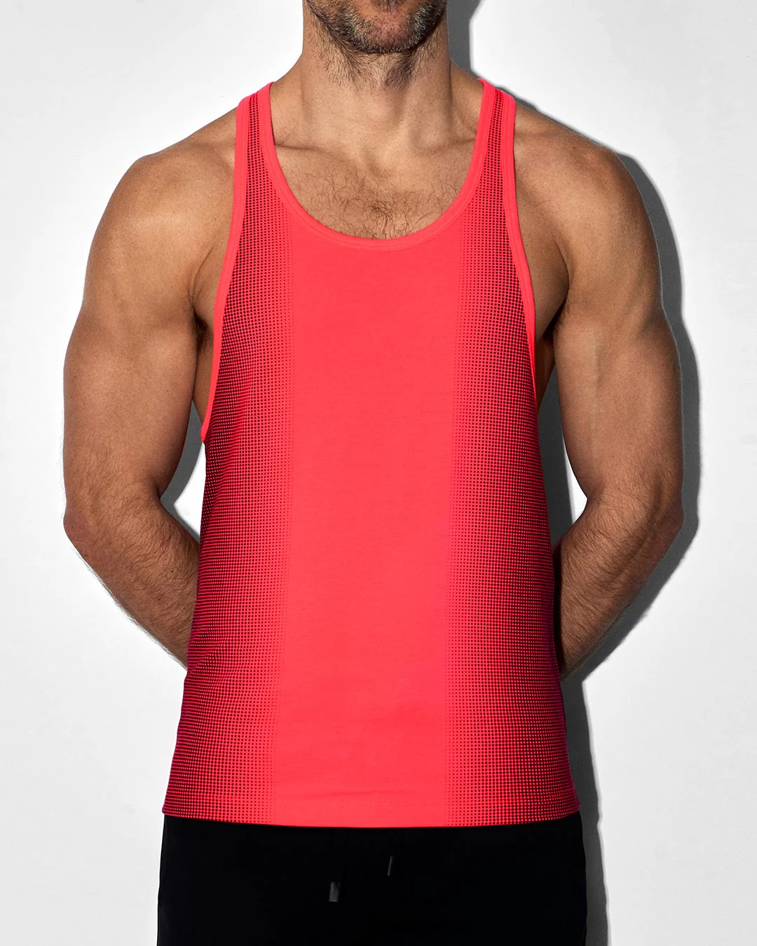 Super Bright Racerback Tank Neon Red - Image 2