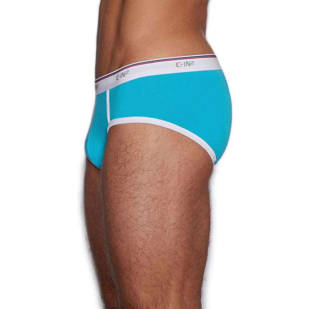 Throwback Fly Front Brief Benicio Blue - Image 4