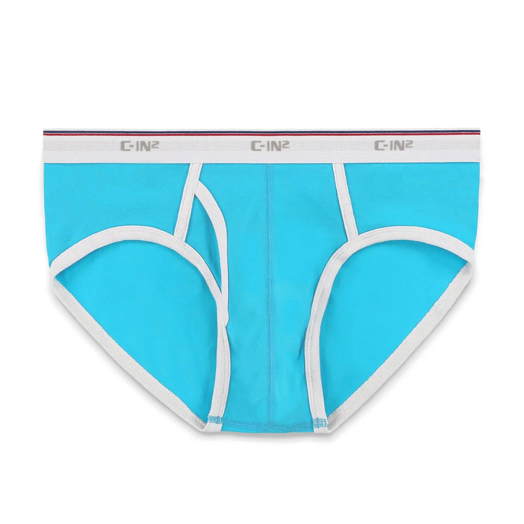 Throwback Fly Front Brief Benicio Blue - Image 5