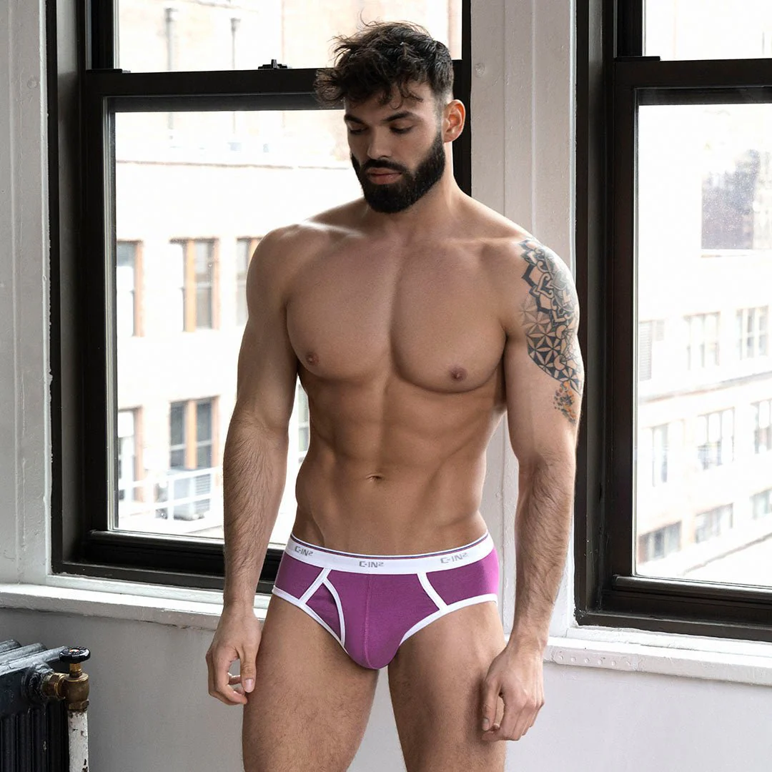 Throwback Fly Front Brief Paden Purple - Image 7