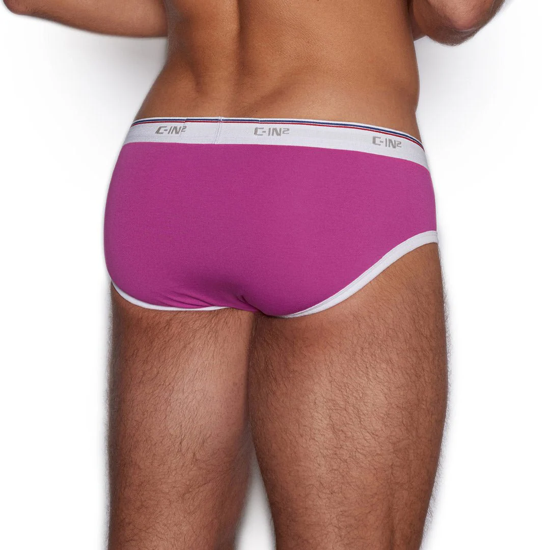 Throwback Fly Front Brief Pierre Pink - Image 3