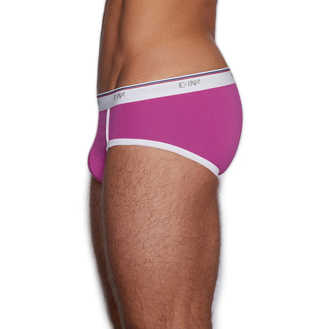 Throwback Fly Front Brief Pierre Pink - Image 4