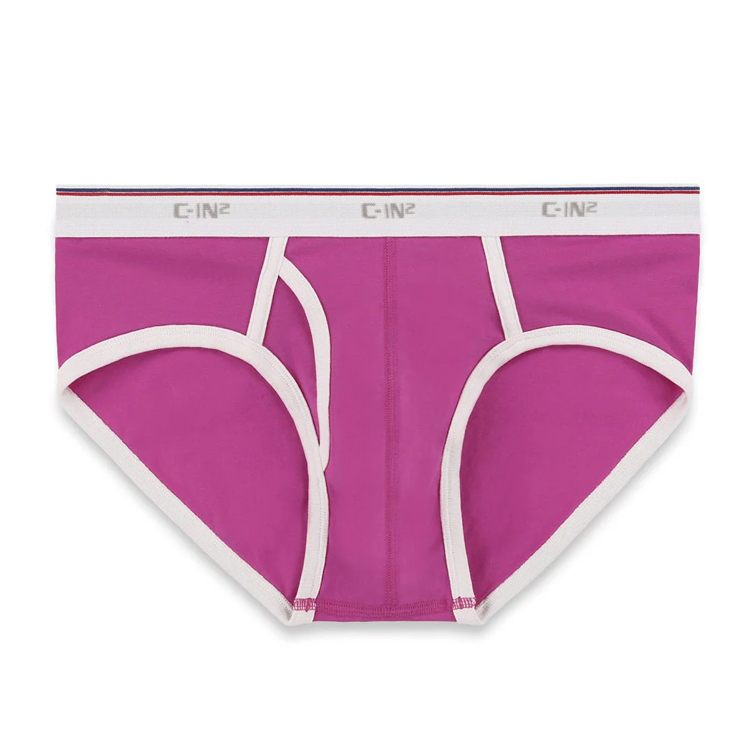 Throwback Fly Front Brief Pierre Pink - Image 5