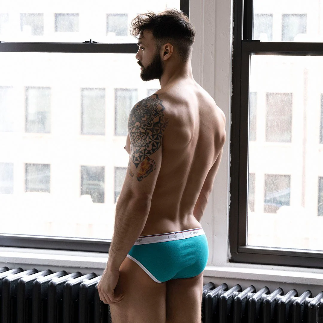 Throwback Sport Brief Tucker Teal - Image 8