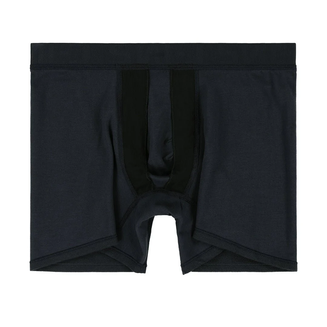 Quick-Dry Boxer Brief with Guard Rail Night Navy - Image 6