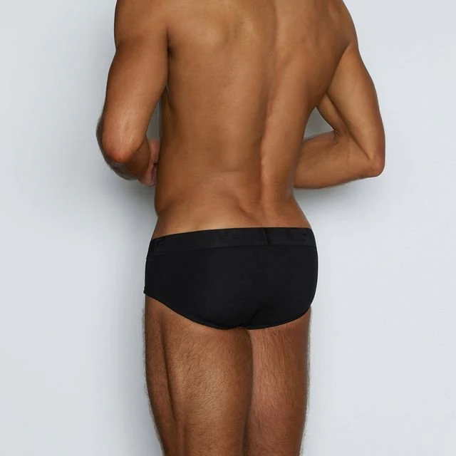 Quick-Dry Low Rise Brief Black - Image 2