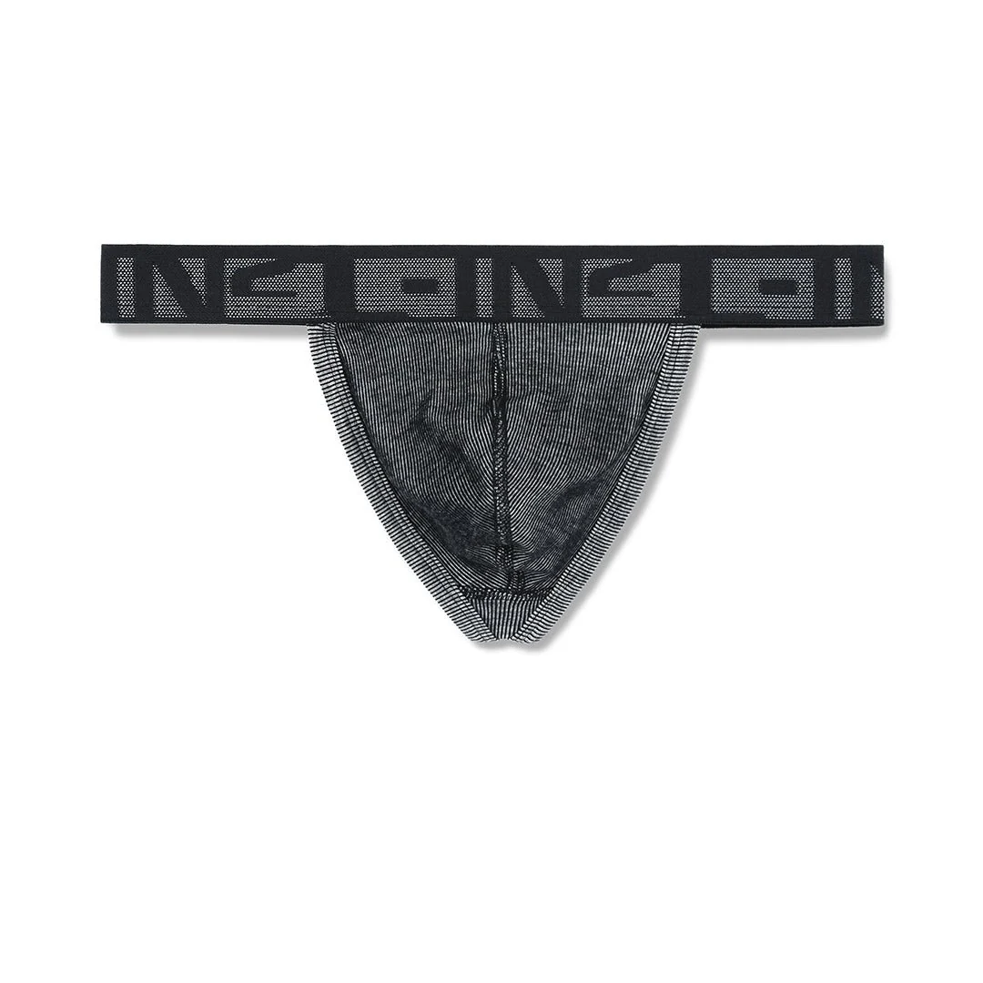 Undertone Thong Newsprint Black - Image 4