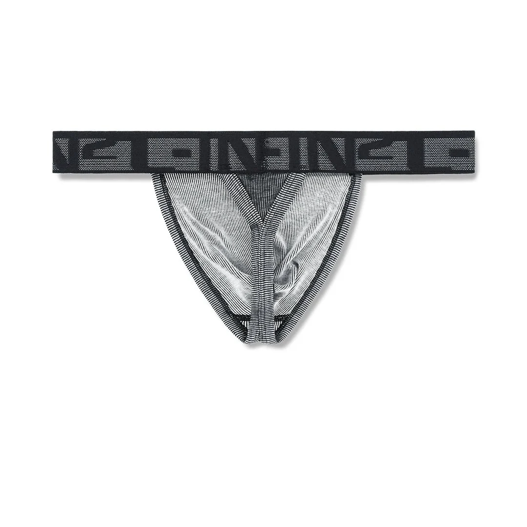 Undertone Thong Newsprint Black - Image 5