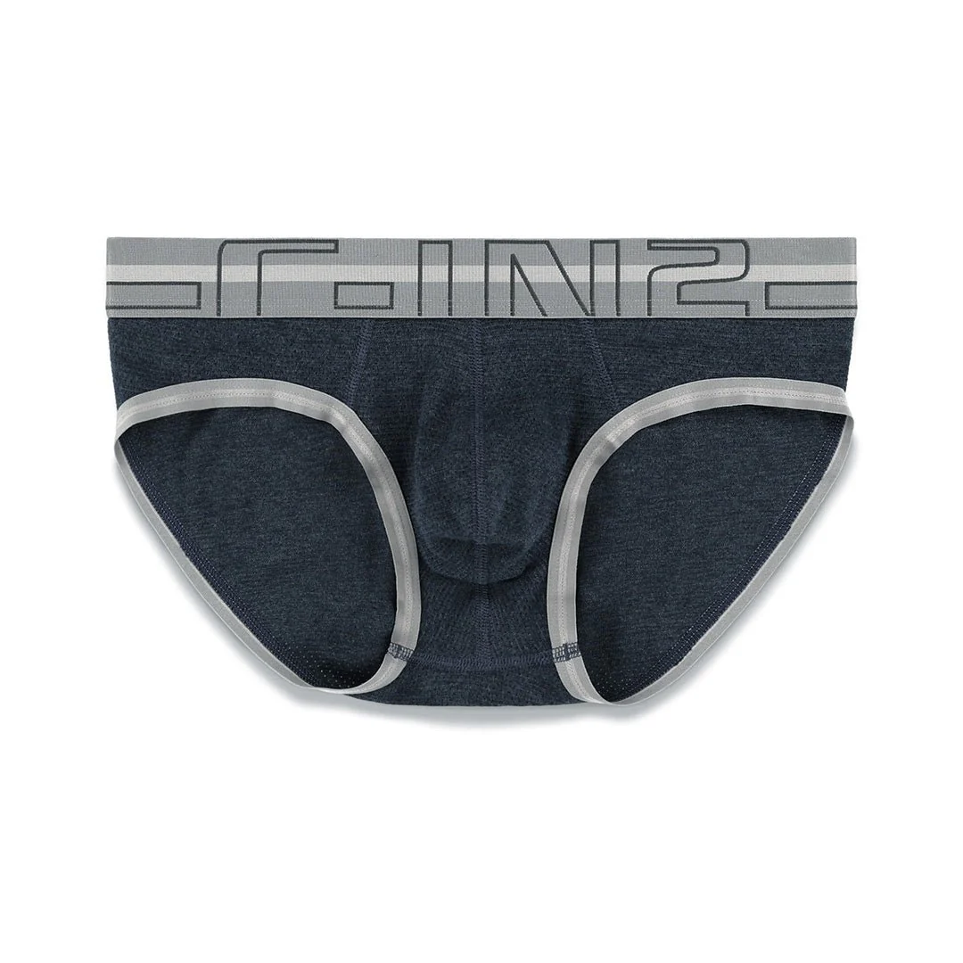 Zen Low Rise Brief Neil Navy Heather - Image 5