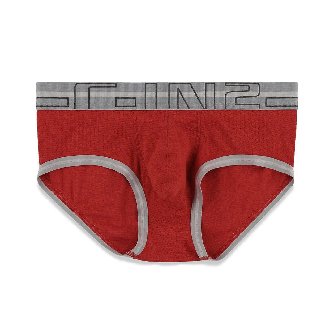 Zen Mid Rise Brief Reese Red Heather - Image 4